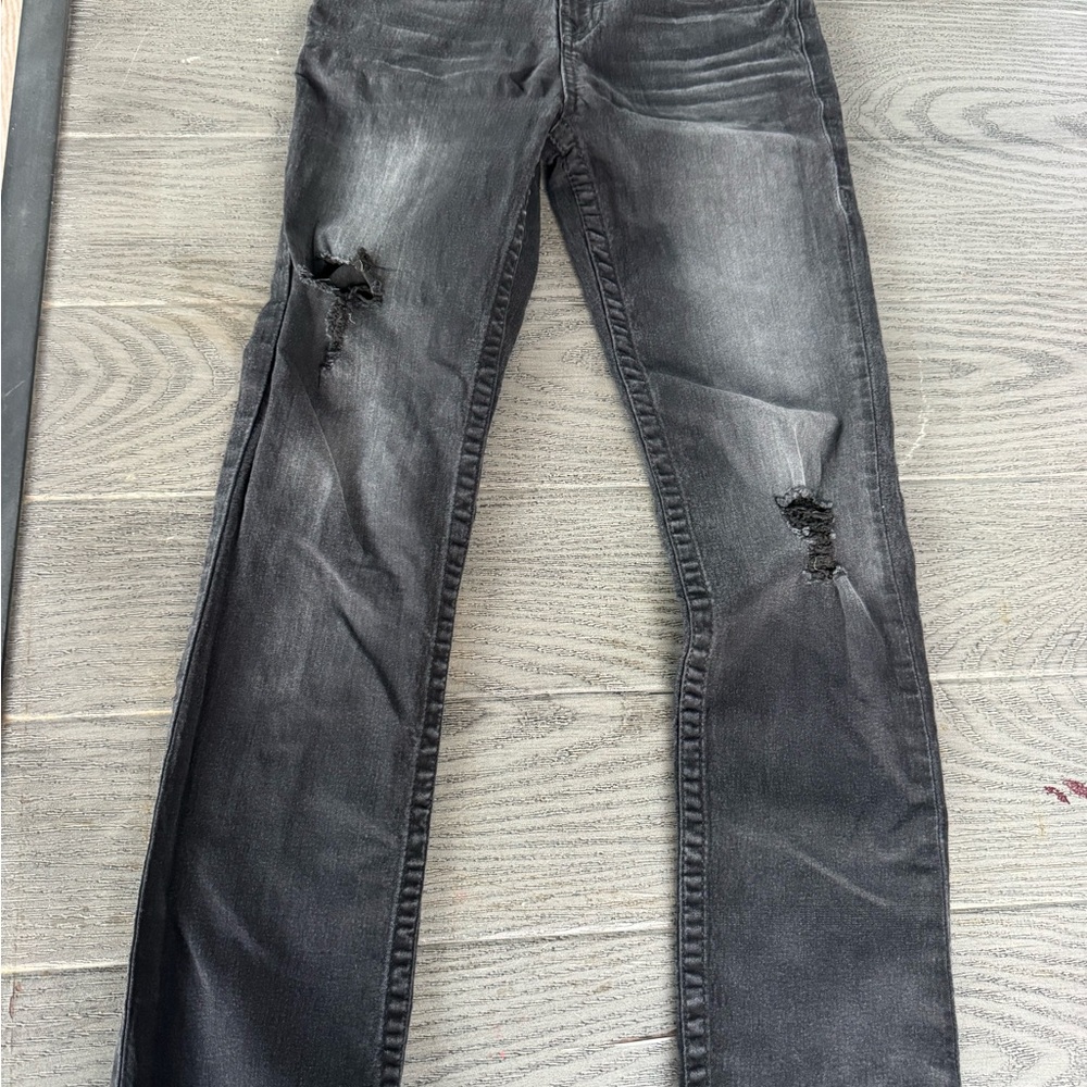 True Religion Kids Black Distressed Jeans